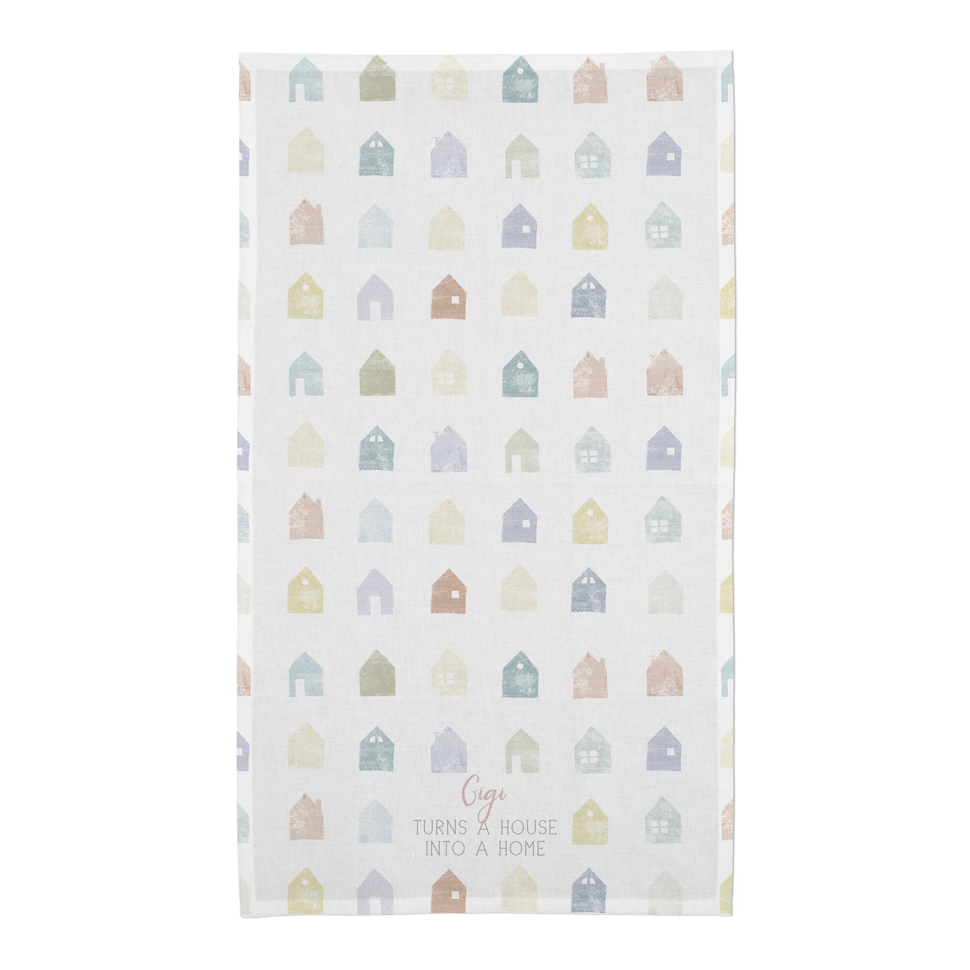 Mom Turns a House into Home Cotton Twill Tea Towel Set